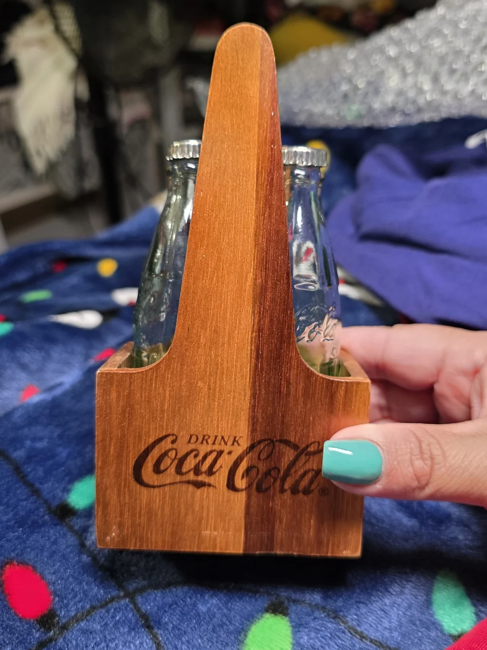 TableCraft Coca-Cola CC339NW Salt and Pepper Shaker Set with Wood Crate